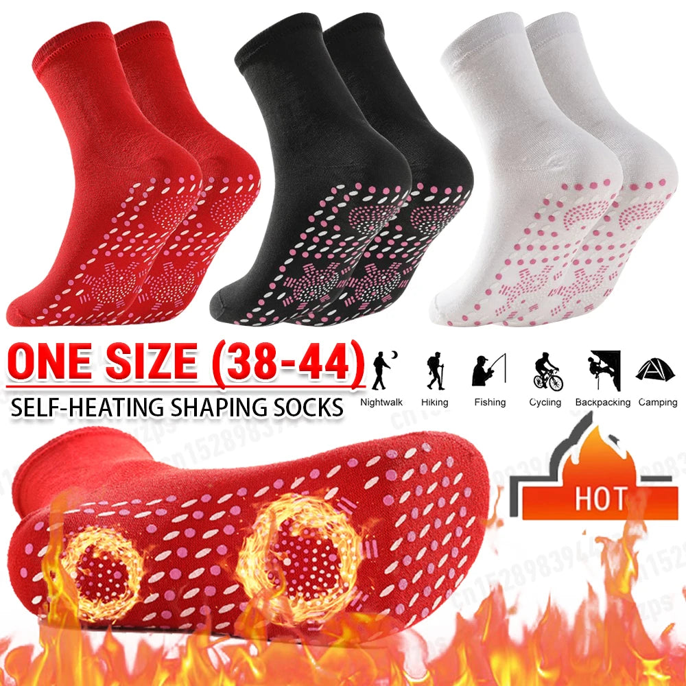 Heated outdoor winter socks